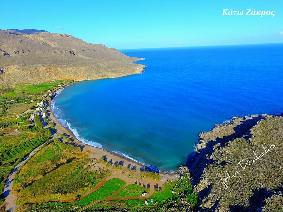 Beachfront Apartment Kato Káto Zákros Dış mekan fotoğraf